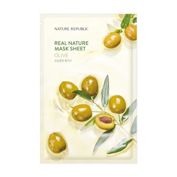 Real Nature Mask Sheet Olive (Emulsion Type)