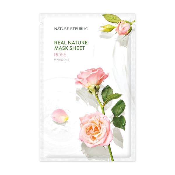 Real Nature Mask Sheet Rose (Ampoule Type)