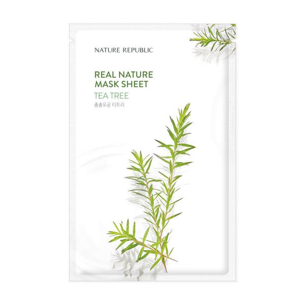 Real Nature Mask Sheet Tea Tree (Ampoule Type)