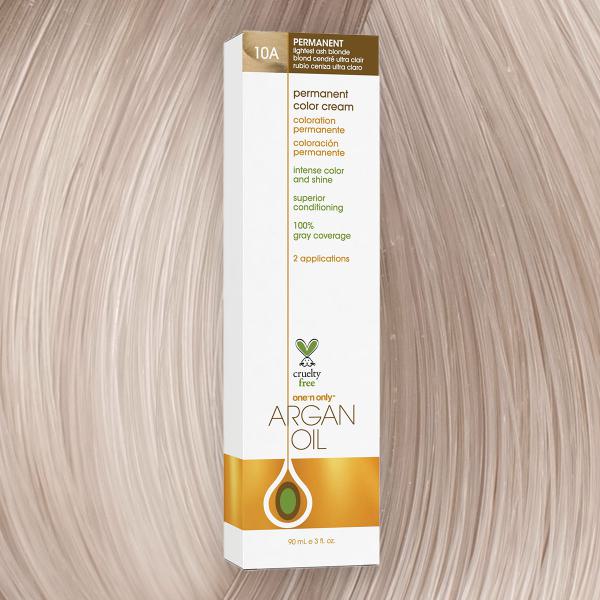 Argan Oil Permanent Hair Color 10A Lightest Ash Blonde