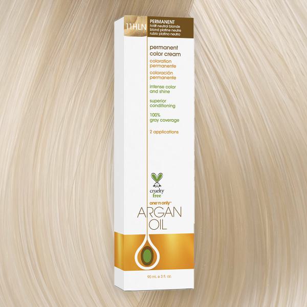 Argan Oil Permanent Hair Color 11HLN Hi-Lift Neutral Blonde