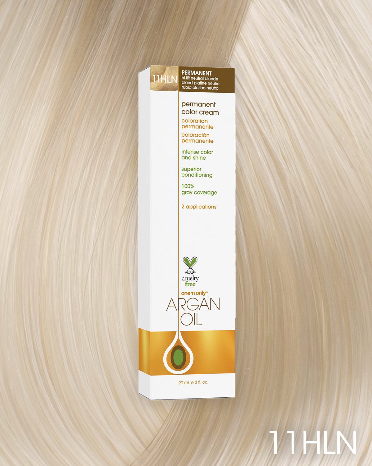 Argan Oil Permanent Hair Color 11HLN Hi-Lift Neutral Blonde