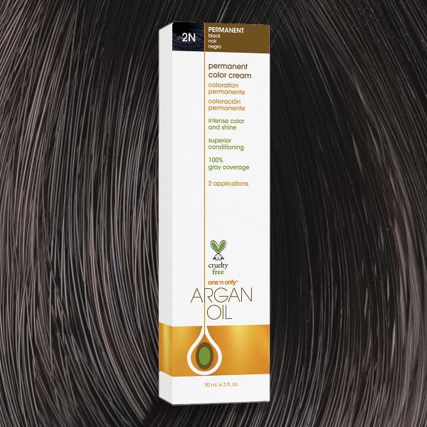 Argan Oil Permanent Hair Color 2N Black