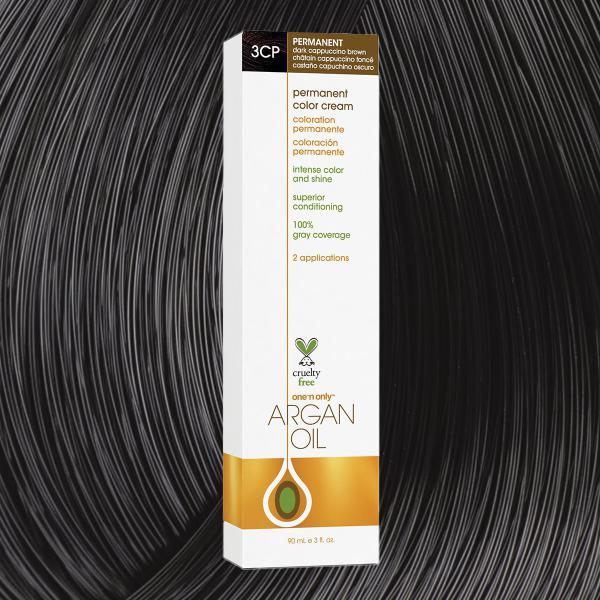 Argan Oil Permanent Hair Color 3CP Dark Cappuccino Brown