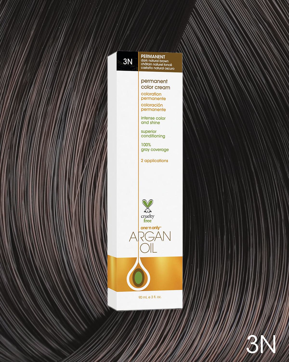 Argan Oil Permanent Hair Color 3N Dark Natural Brown