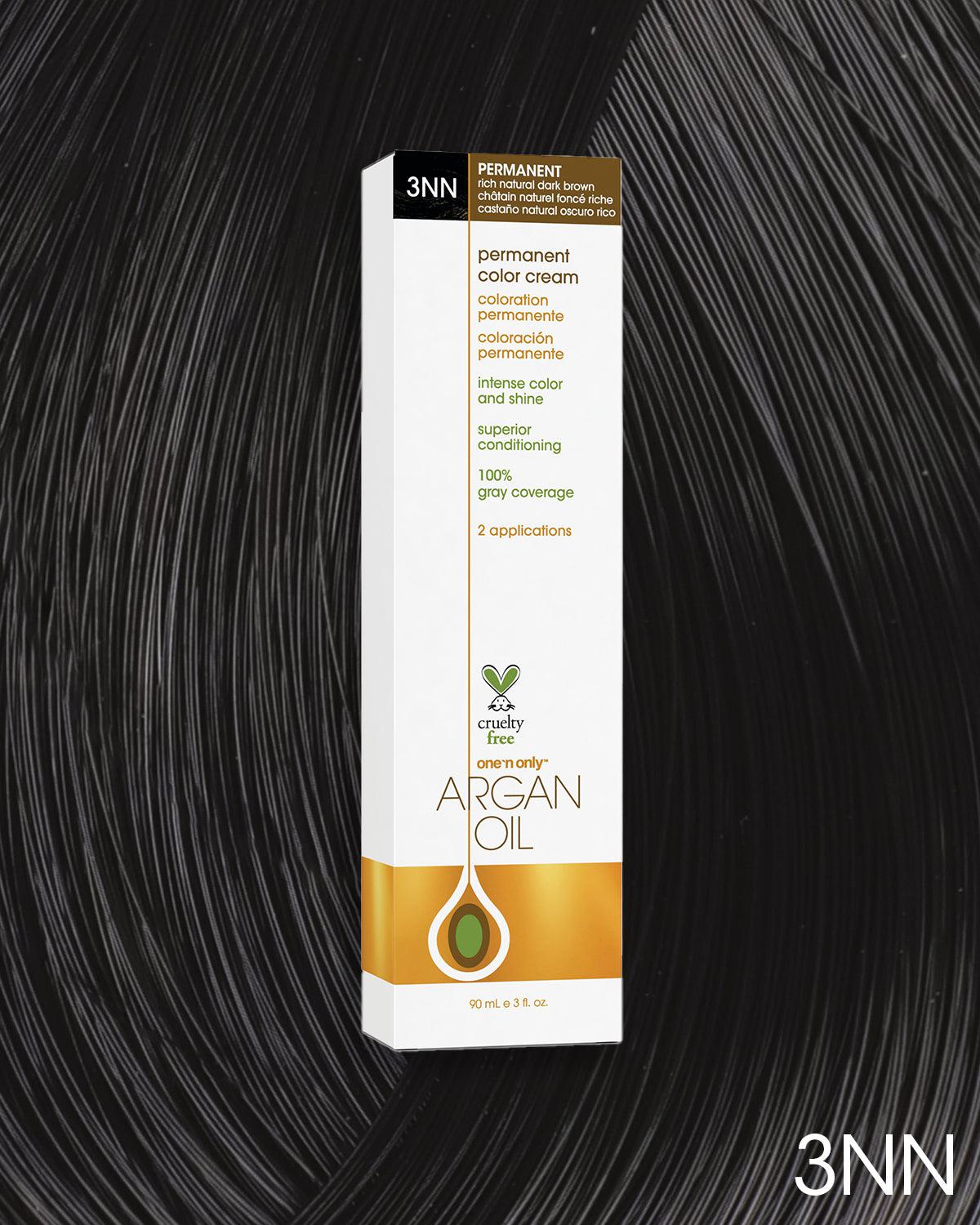 Argan Oil Permanent Hair Color 3NN Rich Natural Dark Brown