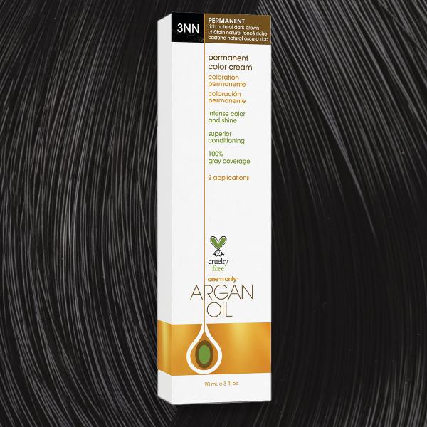 Argan Oil Permanent Hair Color 3NN Rich Natural Dark Brown