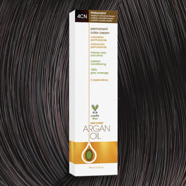 Argan Oil Permanent Hair Color 4CN Medium Cinnamon Brown