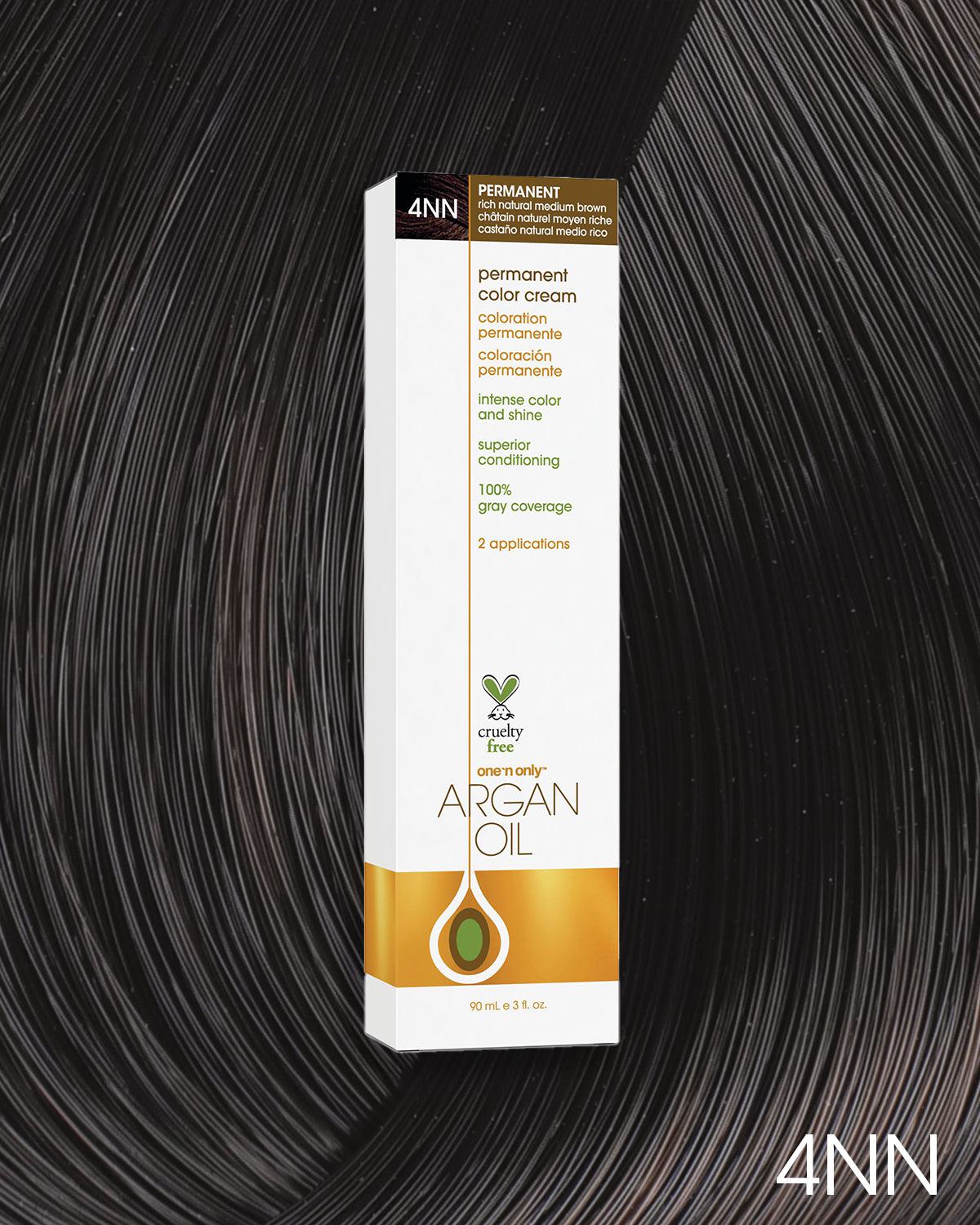 Argan Oil Permanent Hair Color 4NN Rich Natural Medium Brown