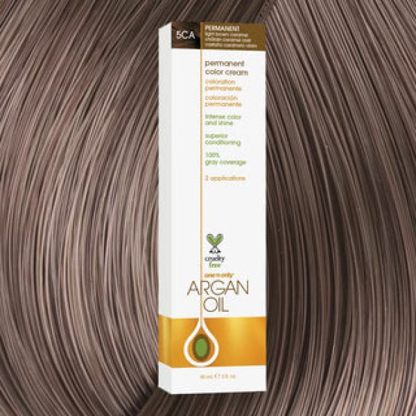 Argan Oil Permanent Hair Color 5CA Light Brown Caramel