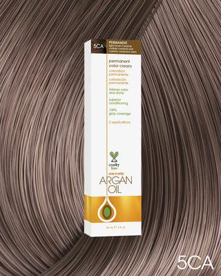 Argan Oil Permanent Hair Color 5CA Light Brown Caramel