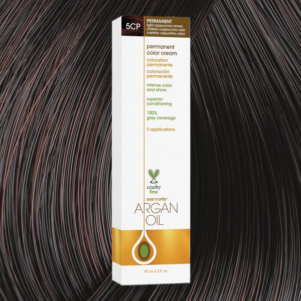 Argan Oil Permanent Hair Color 5CP Light Cappuccino Brown