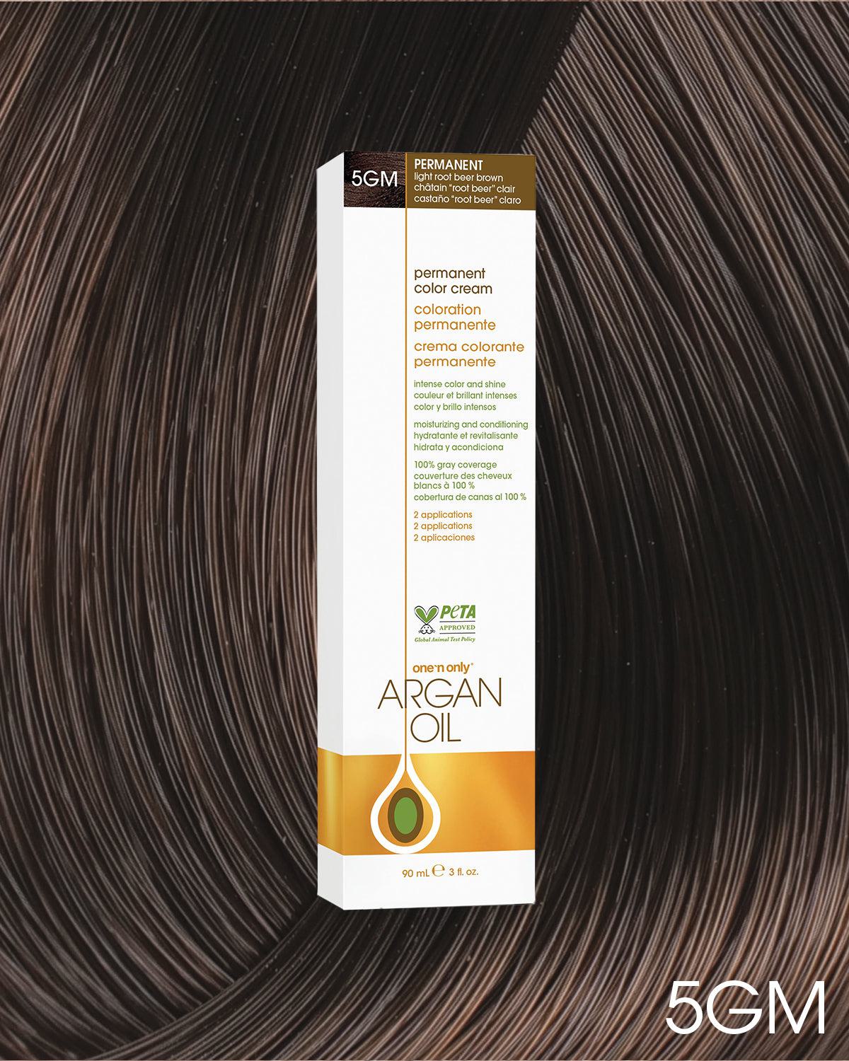 Argan Oil Permanent Hair Color 5GM Light Root Beer Brown
