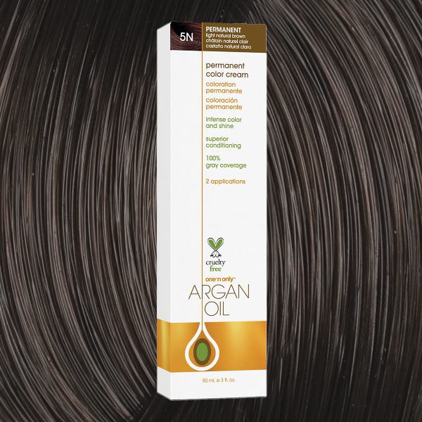 Argan Oil Permanent Hair Color 5N Light Natural Brown