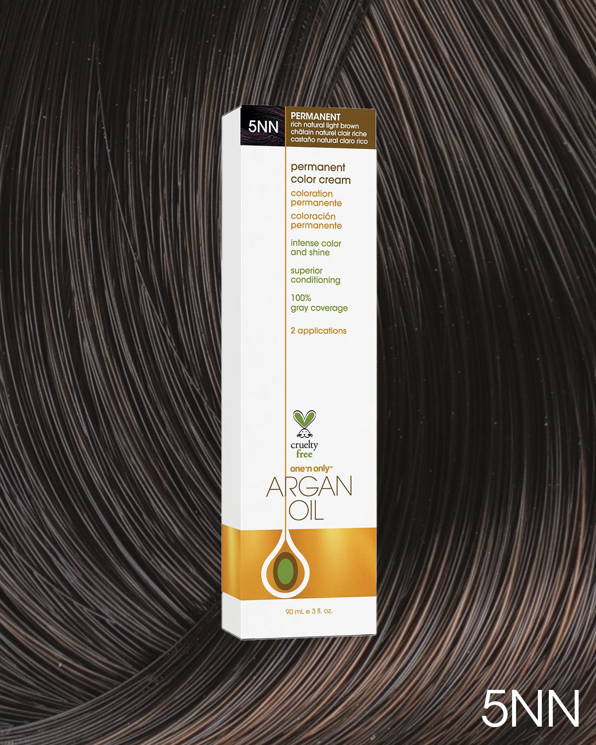 Argan Oil Permanent Hair Color 5NN Rich Natural Light Brown