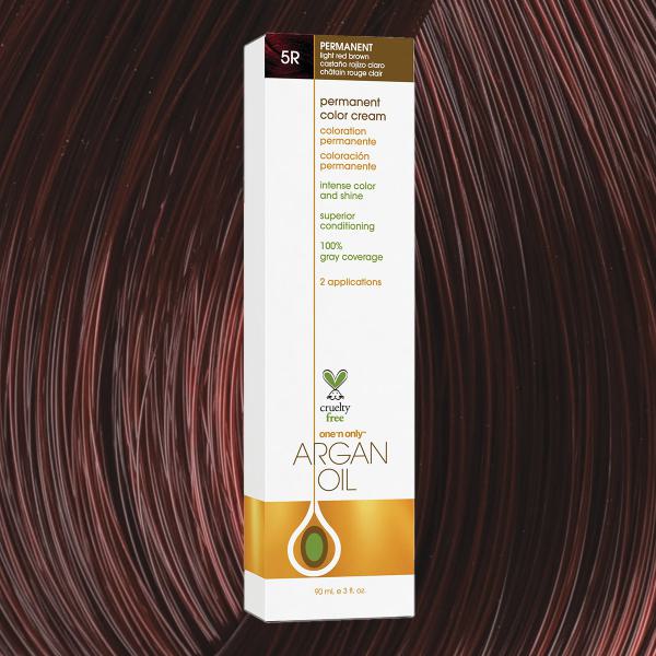 Argan Oil Permanent Hair Color 5R Light Red Brown