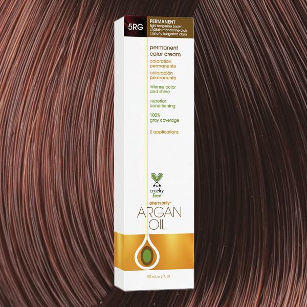Argan Oil Permanent Hair Color 5RG Light Tangerine Brown