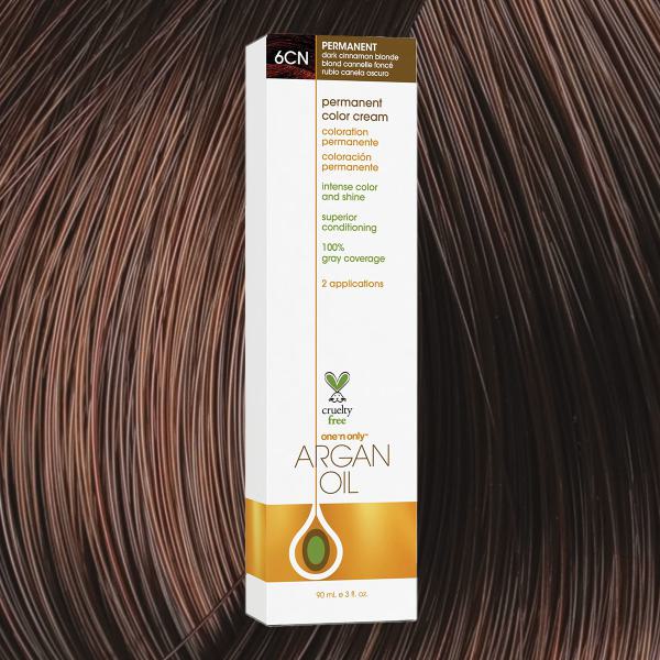 Argan Oil Permanent Hair Color 6CN Dark Cinnamon Blonde