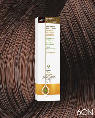 Argan Oil Permanent Hair Color 6CN Dark Cinnamon Blonde