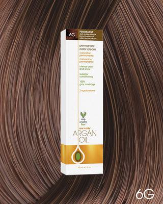 Argan Oil Permanent Hair Color 6G Dark Golden Blonde