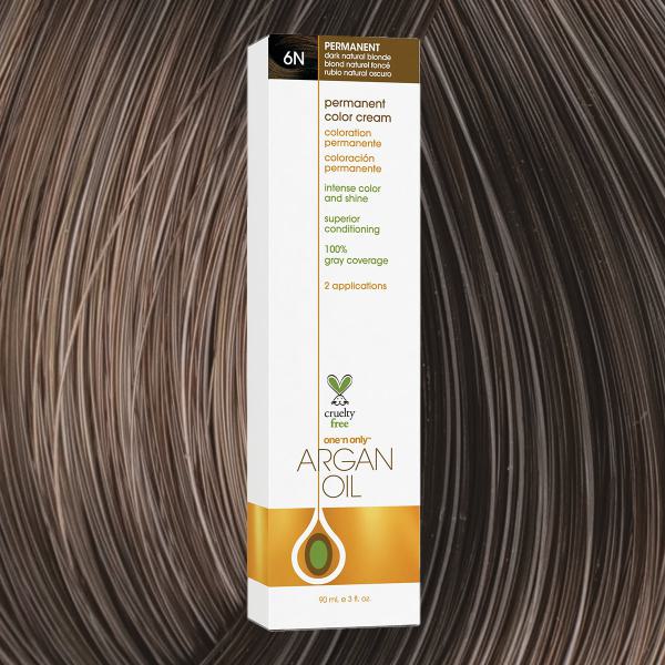 Argan Oil Permanent Hair Color 6N Dark Natural Blonde