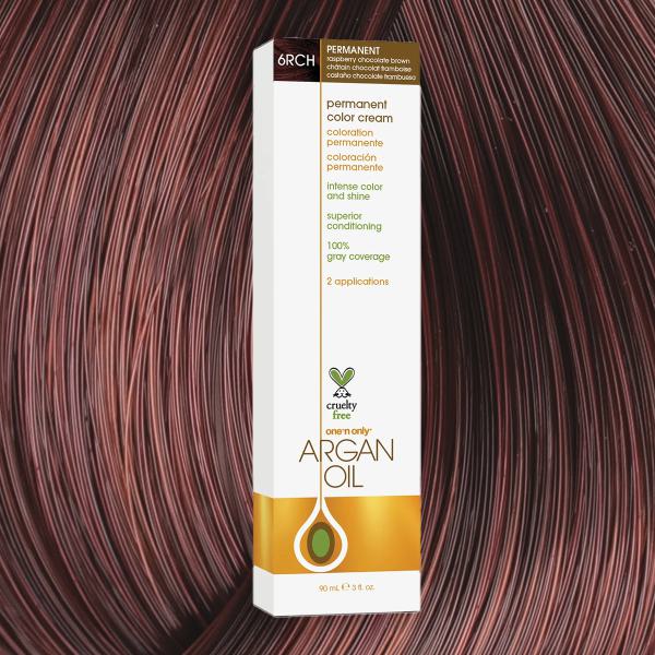 Argan Oil Permanent Hair Color 6RCH Raspberry Chocolate Brown