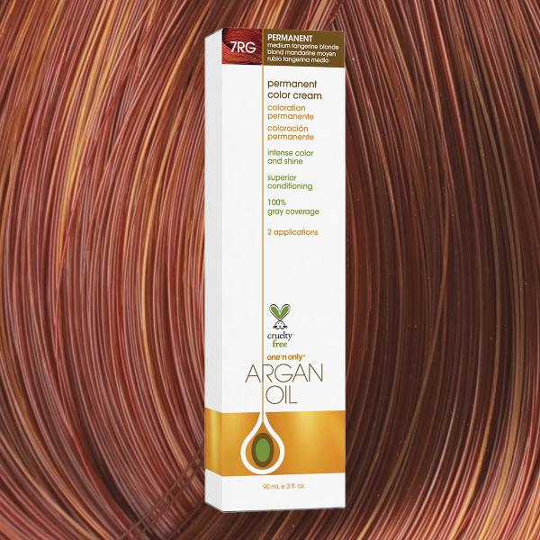 Argan Oil Permanent Hair Color 7RG Medium Tangerine Blonde