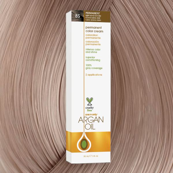 Argan Oil Permanent Hair Color 8S Light Sand Blonde