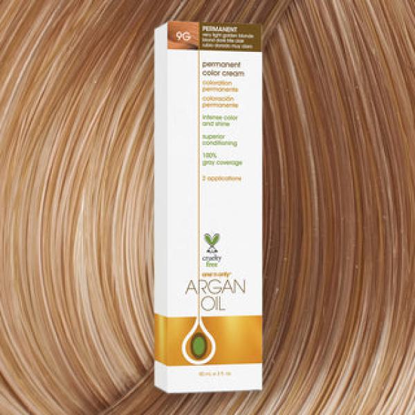 Argan Oil Permanent Hair Color 9G Very Light Golden Blonde