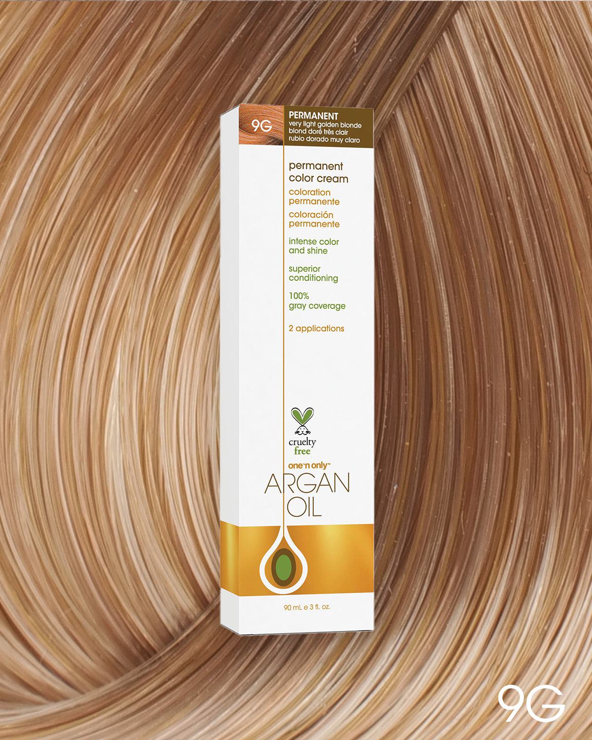 Argan Oil Permanent Hair Color 9G Very Light Golden Blonde