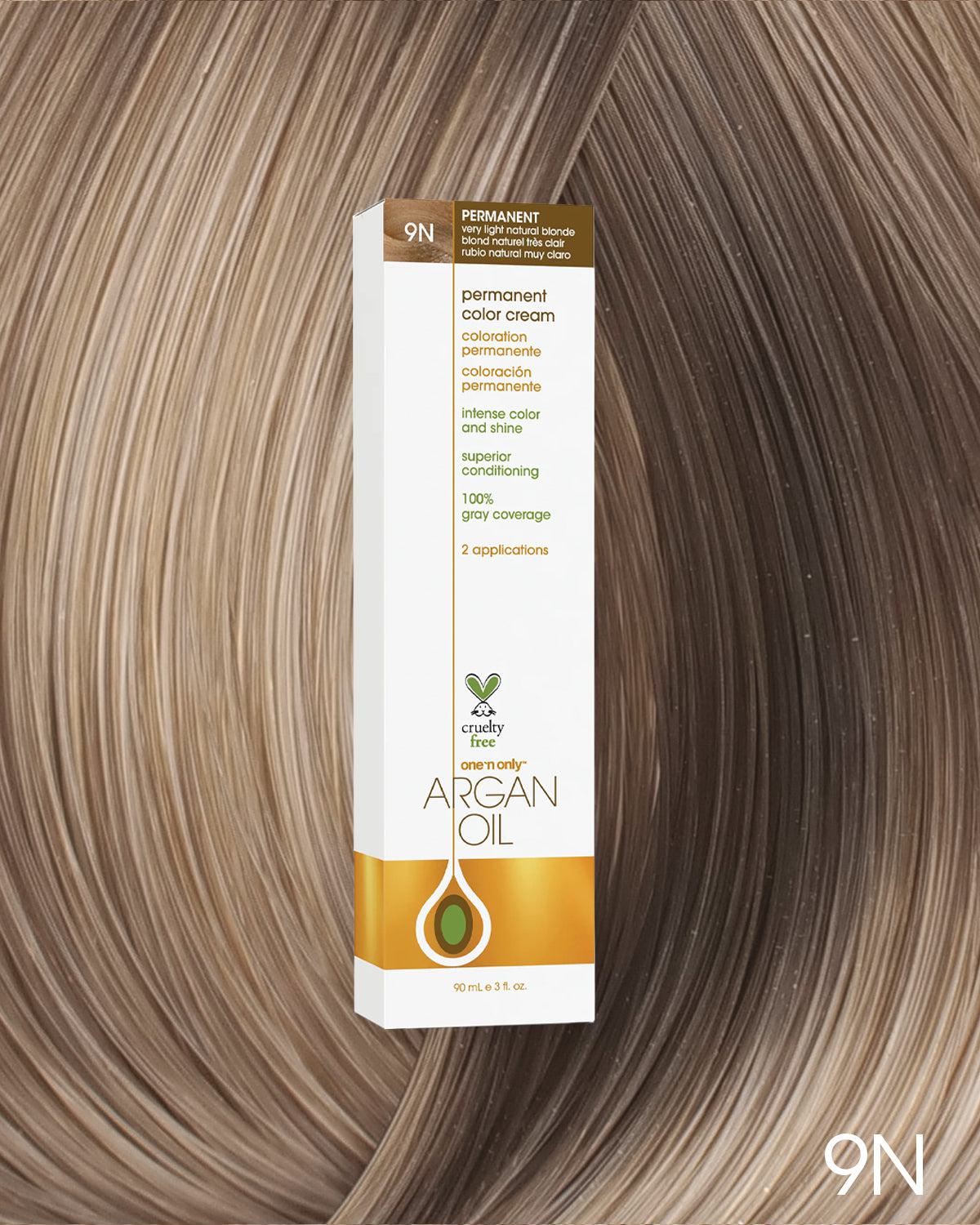 Argan Oil Permanent Hair Color 9N Very Light Natural Blonde