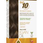 Argan Oil Fast 10 Permanent Hair Color Kit 4N Natural Medium Brown