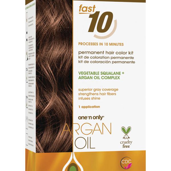 Argan Oil Fast 10 Permanent Hair Color Kit 6CA Caramel Dark Blonde