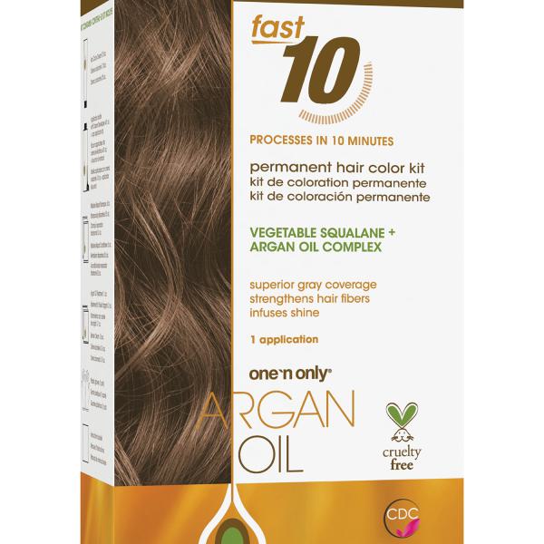 Argan Oil Fast 10 Permanent Hair Color Kit 6N Natural Dark Blonde