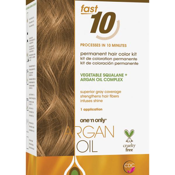 Argan Oil Fast 10 Permanent Hair Color Kit 8G Golden Light Blonde
