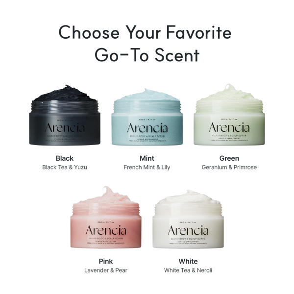 Arencia Fresh Cloud Sea Salt Body &amp; Scalp Scrub (Green)
