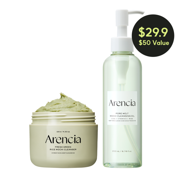 Pore Melt Double Cleansing Duo - Gentle Cleansing Oil & Fresh Green Rice Mochi Cleanser