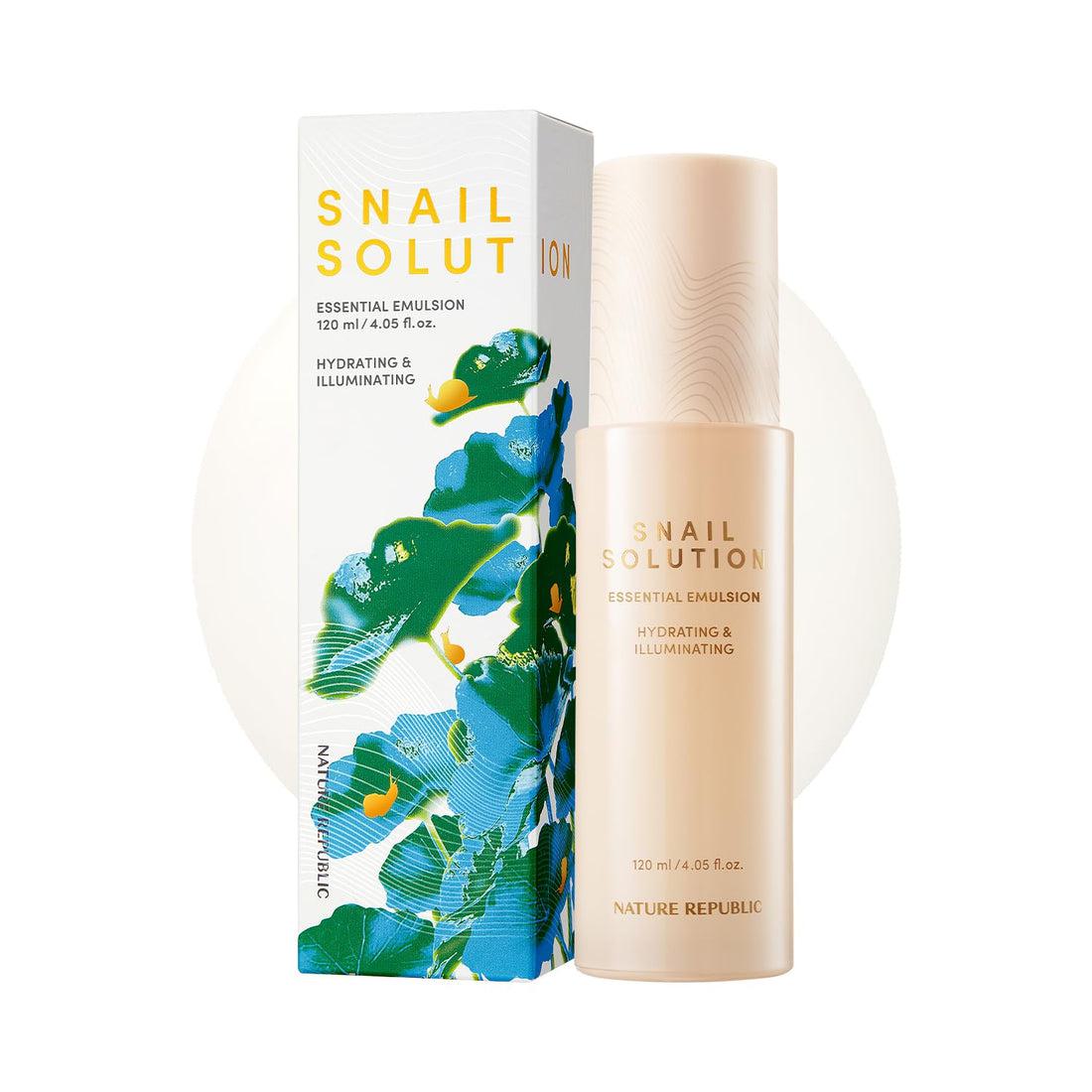 Improving Skin Complexion &amp; Elasticity Snail Solution Essential Emulsion (New)