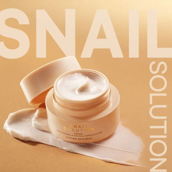 [IMPROVING SKIN COMPLEXION &amp; ELASTICITY] SNAIL SOLUTION ESSENTIAL CREAM (NEW)