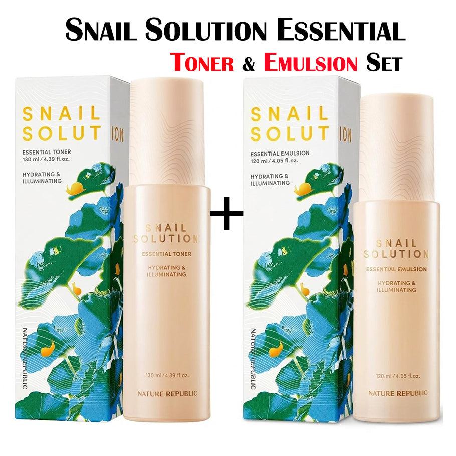 Snail Solution Essential Toner &amp; Emulsion Set