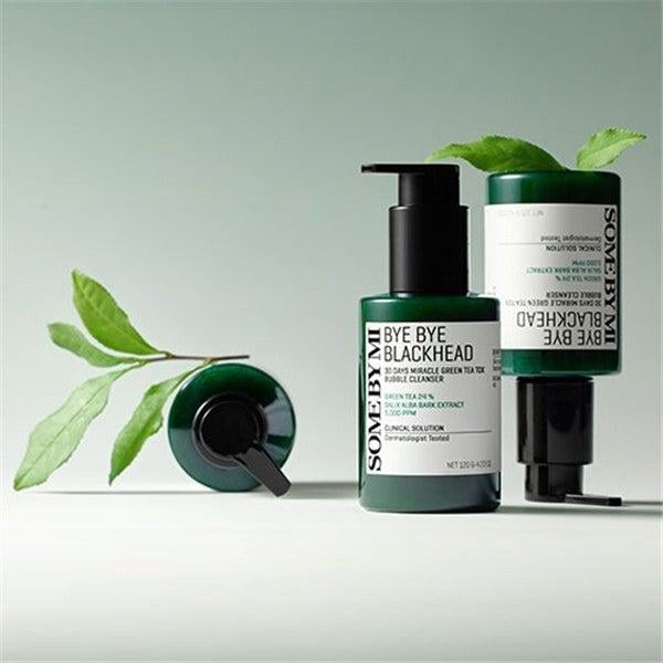 SOME BY MI Bye Bye Blackhead 30 Days Miracle Green Tea Tox Bubble Cleanser 120g