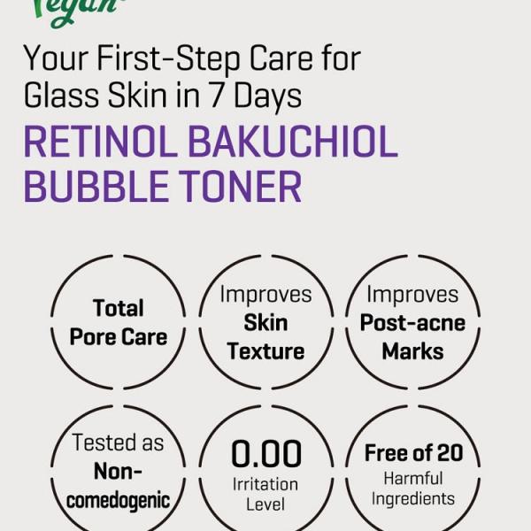 SOME BY MI Retinol Bakuchiol Bubble Toner 100ml