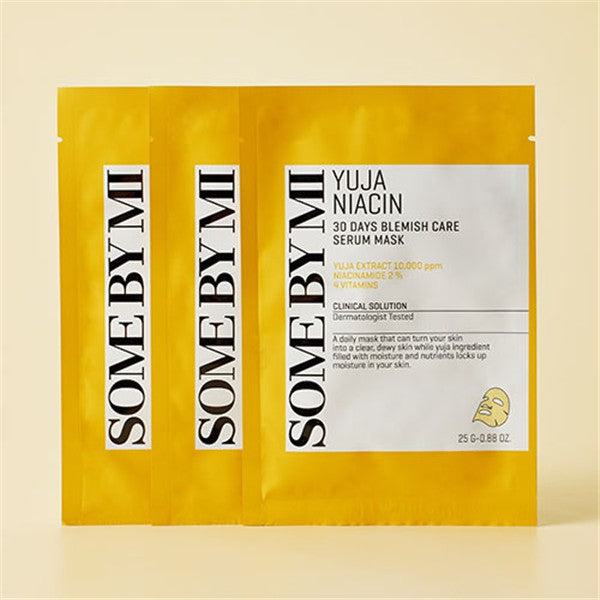 SOME BY MI Yuja Niacin 30 Days Blemish Care Serum Mask 5 sheets