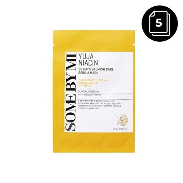 SOME BY MI Yuja Niacin 30 Days Blemish Care Serum Mask 5 sheets