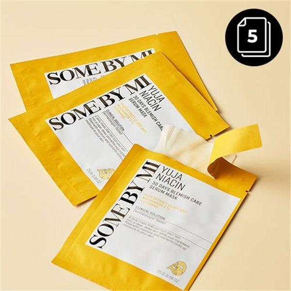SOME BY MI Yuja Niacin 30 Days Blemish Care Serum Mask 5 sheets