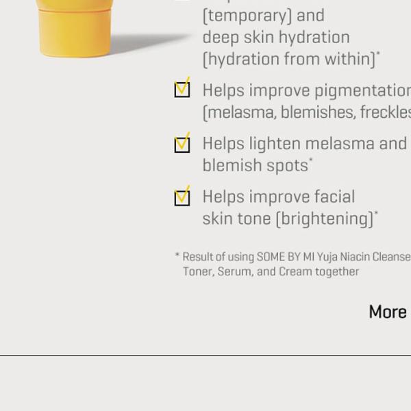 SOME BY MI Yuja Niacin Anti-Blemish Starter Kit Cleanser 30ml, Toner 30m