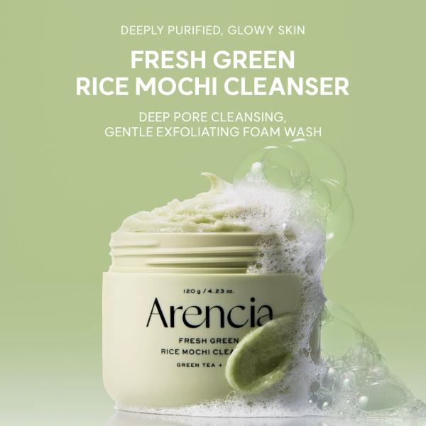 Mochi Glow Starter Duo | Rice Mochi Cleanser &amp; Vitamin C Booster Shot | 2-Step Korean Glow Routine for Bright &amp; Smooth-Looking Skin