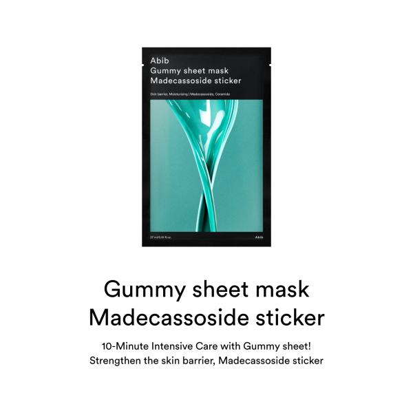 Gummy sheet mask Madecassoside sticker (10 sheets)