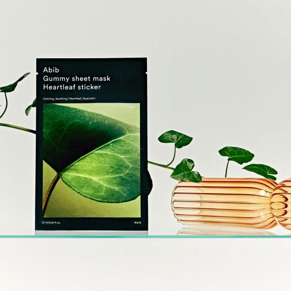 Gummy sheet mask Heartleaf sticker