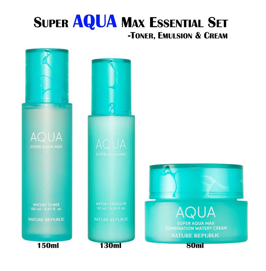 SUPER AQUA MAX WATERY ESSENTIAL (TONER, EMULSION &amp; CREAM) SET